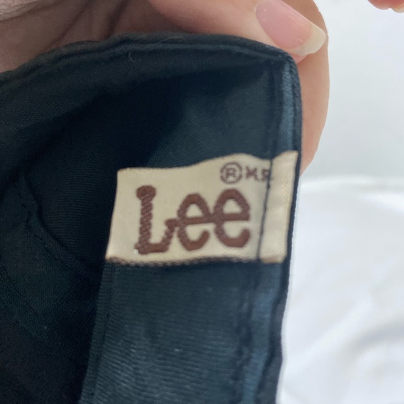 LEE Women’s Vintage Black Adjustable Logo Hat Cap. Size OS main image 4